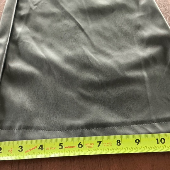 Nasty Gal 10 Faux Leather Bellbottom Flare Pants Lightening Bolt Bum Y2K Rock - Picture 5 of 9